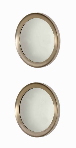 SERGIO MAZZA : Coppia di specchiere a parete mod. Narciso  - Asta Design Lab - Associazione Nazionale - Case d'Asta italiane
