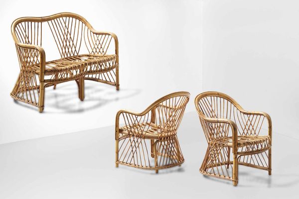 Set di divano e due poltrone  - Asta Design Lab - Associazione Nazionale - Case d'Asta italiane