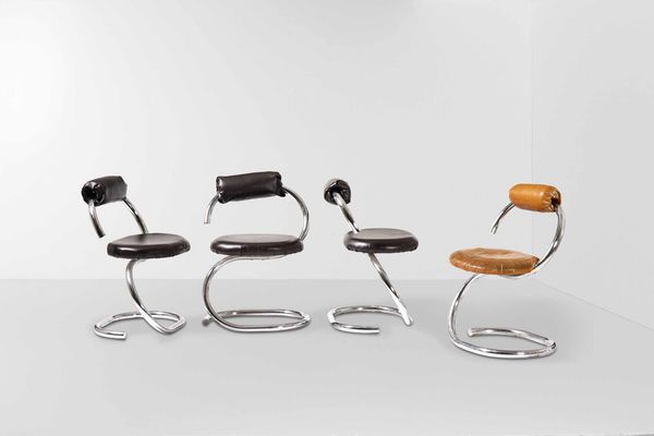 Set di quattro sedie  - Asta Design Lab - Associazione Nazionale - Case d'Asta italiane