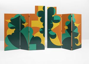 Giacomo Balla - Paravento composto da due elementi a tre pannelli.
