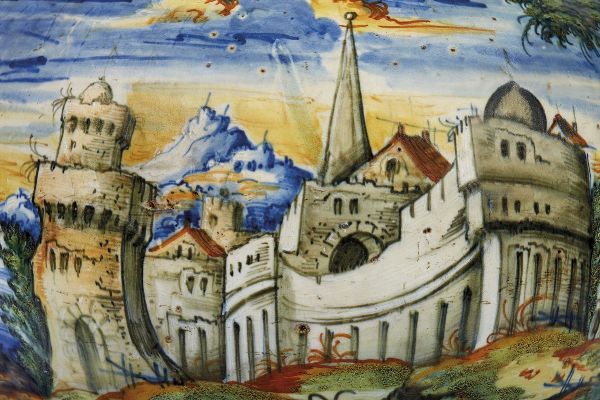 GRANDE VASO A BOCCIA, VENEZIA, MASTRO DOMENICO E COLLABORATORI, TERZO QUARTO SECOLO XVI  - Asta Arte a Venezia tra XVI e XIX secolo - Associazione Nazionale - Case d'Asta italiane