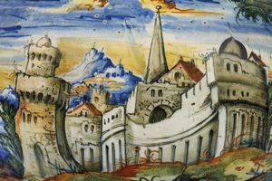 GRANDE VASO A BOCCIA, VENEZIA, MASTRO DOMENICO E COLLABORATORI, TERZO QUARTO SECOLO XVI  - Asta Arte a Venezia tra XVI e XIX secolo - Associazione Nazionale - Case d'Asta italiane