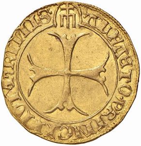 SIENA REPUBBLICA (1404 – 1555), DUCATO O SANESE D’ORO LARGO (1450 – 1470)  - Asta MONETE MEDIOEVALI E MODERNE E UNA PRESTIGIOSA COLLEZIONE DELLA ZECCA DI SIENA E MONTALCINO - Associazione Nazionale - Case d'Asta italiane