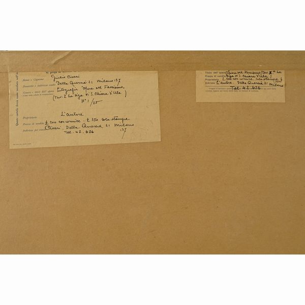 Giulio Cisari  - Asta Dipinti e Stampe   - Associazione Nazionale - Case d'Asta italiane