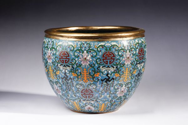 Arte Cinese : Vasca per pesci cloisonn� Cina, XX secolo  - Asta Asta 373 | ARTE ORIENTALE E ISLAMICA - ARTE ORIENALE E WUNDERKAMMER Online - Associazione Nazionale - Case d'Asta italiane