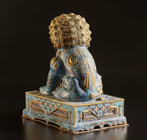 Arte Cinese : Grande leone cloisonn�  Cina, XX secolo  - Asta Asta 373 | ARTE ORIENTALE E ISLAMICA - ARTE ORIENALE E WUNDERKAMMER Online - Associazione Nazionale - Case d'Asta italiane