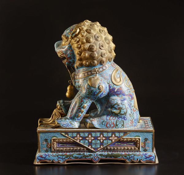 Arte Cinese : Grande leone cloisonn�  Cina, XX secolo  - Asta Asta 373 | ARTE ORIENTALE E ISLAMICA - ARTE ORIENALE E WUNDERKAMMER Online - Associazione Nazionale - Case d'Asta italiane