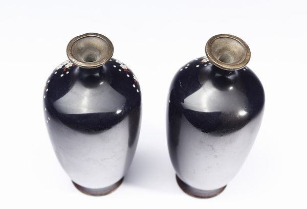 ARTE GIAPPONESE : Coppia di vasetti cloisonn� Giappone, periodo Meiji, XIX secolo  - Asta Asta 373 | ARTE ORIENTALE E ISLAMICA - ARTE ORIENALE E WUNDERKAMMER Online - Associazione Nazionale - Case d'Asta italiane