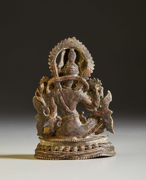 Arte Himalayana : Figura di Indra in bronzo dorato  Nepal, XVIII secolo  - Asta Asta 373 | ARTE ORIENTALE E ISLAMICA - ARTE ORIENALE E WUNDERKAMMER Online - Associazione Nazionale - Case d'Asta italiane