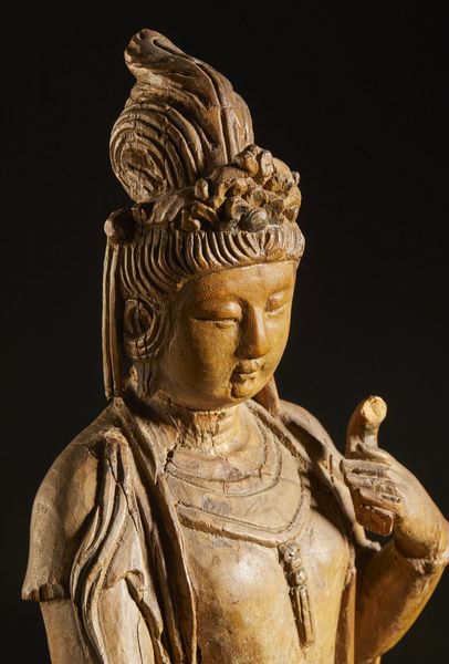 Arte Cinese : Scultura in legno raffigurante Guanyin Cina, dinastia Qing, XIX secolo  - Asta Asta 373 | ARTE ORIENTALE E ISLAMICA - ARTE ORIENALE E WUNDERKAMMER Online - Associazione Nazionale - Case d'Asta italiane