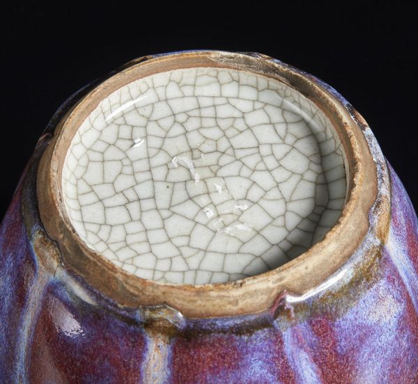 Arte Cinese : Vaso in porcellana flamb� Cina, dinastia Qing, XIX secolo  - Asta Asta 373 | ARTE ORIENTALE E ISLAMICA - ARTE ORIENALE E WUNDERKAMMER Online - Associazione Nazionale - Case d'Asta italiane