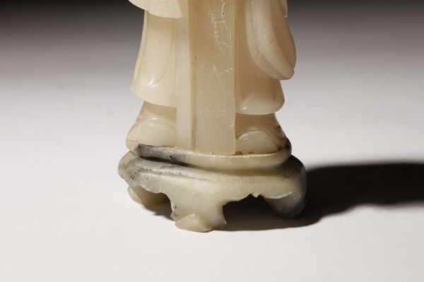 Arte Cinese : Scultura in alabastro raffigurante Shulao  Cina, inizio XX secolo  - Asta Asta 373 | ARTE ORIENTALE E ISLAMICA - ARTE ORIENALE E WUNDERKAMMER Online - Associazione Nazionale - Case d'Asta italiane