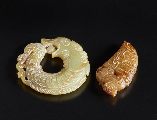 Arte Cinese : Quattro intagli in giada  Cina, dinastia Qing, secolo XIX  - Asta Asta 373 | ARTE ORIENTALE E ISLAMICA - ARTE ORIENALE E WUNDERKAMMER Online - Associazione Nazionale - Case d'Asta italiane