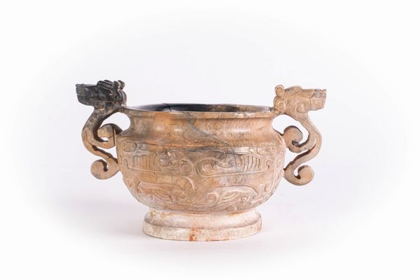 Arte Cinese : Brucia profumi in giada calcificata  Cina, periodo Song  - Asta Asta 373 | ARTE ORIENTALE E ISLAMICA - ARTE ORIENALE E WUNDERKAMMER Online - Associazione Nazionale - Case d'Asta italiane