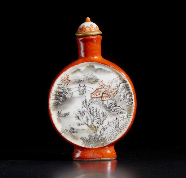 Arte Cinese : Undici tabacchiere ed un piccolo bacile in porcellana decorata  Cina, XIX - XX secolo  - Asta Asta 373 | ARTE ORIENTALE E ISLAMICA - ARTE ORIENALE E WUNDERKAMMER Online - Associazione Nazionale - Case d'Asta italiane