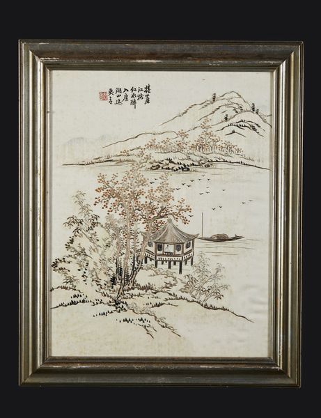 Arte Cinese : Tre dipinti in cornice Cina, XX secolo  - Asta Asta 373 | ARTE ORIENTALE E ISLAMICA - ARTE ORIENALE E WUNDERKAMMER Online - Associazione Nazionale - Case d'Asta italiane