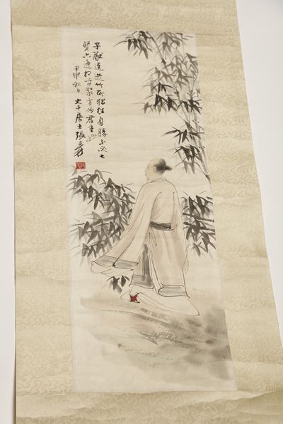 Arte Cinese : Dipinto con personaggio Cina, dinastia Qing, XIX secolo  - Asta Asta 373 | ARTE ORIENTALE E ISLAMICA - ARTE ORIENALE E WUNDERKAMMER Online - Associazione Nazionale - Case d'Asta italiane