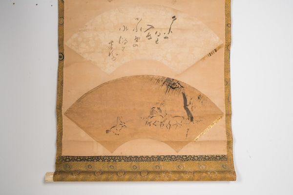 ARTE GIAPPONESE : Rotolo verticale con serie di ventagli  Giappone, XIX secolo  - Asta Asta 373 | ARTE ORIENTALE E ISLAMICA - ARTE ORIENALE E WUNDERKAMMER Online - Associazione Nazionale - Case d'Asta italiane