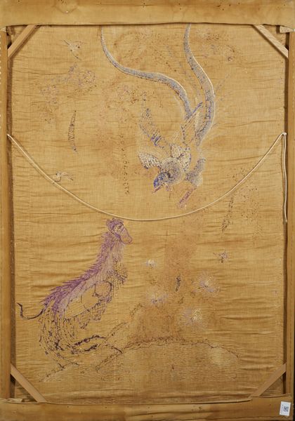 Arte Cinese : Lotto composto da quattro dipinti ed un grande ricamo Cina, XIX-XX secolo  - Asta Asta 373 | ARTE ORIENTALE E ISLAMICA - ARTE ORIENALE E WUNDERKAMMER Online - Associazione Nazionale - Case d'Asta italiane