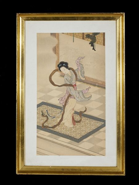 Arte Cinese : Lotto composto da quattro dipinti ed un grande ricamo Cina, XIX-XX secolo  - Asta Asta 373 | ARTE ORIENTALE E ISLAMICA - ARTE ORIENALE E WUNDERKAMMER Online - Associazione Nazionale - Case d'Asta italiane