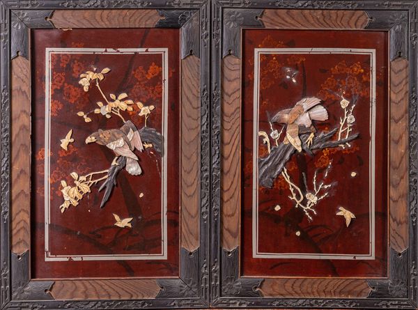 ARTE GIAPPONESE : Lotto di due schermi tipo Shibayama  Giappone, XX secolo  - Asta Asta 373 | ARTE ORIENTALE E ISLAMICA - ARTE ORIENALE E WUNDERKAMMER Online - Associazione Nazionale - Case d'Asta italiane
