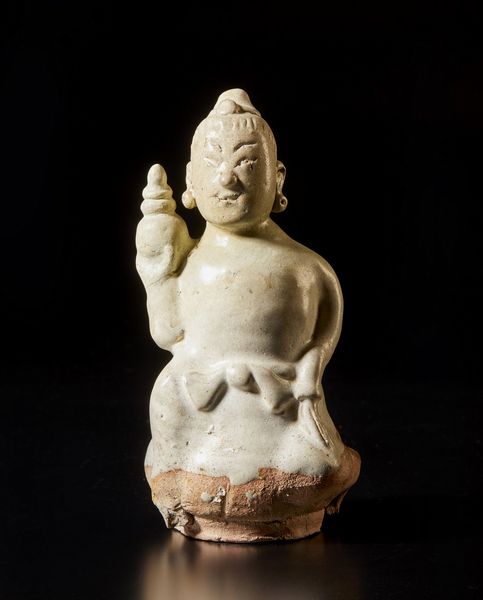 Arte Cinese : Uomo seduto in terracotta invetriata Cina, dinastia Yuan, XIII secolo  - Asta Asta 373 | ARTE ORIENTALE E ISLAMICA - ARTE ORIENALE E WUNDERKAMMER Online - Associazione Nazionale - Case d'Asta italiane