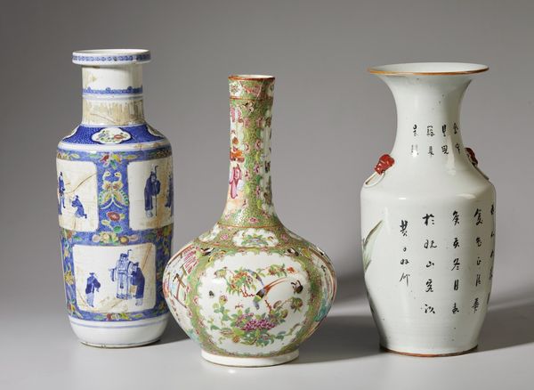 Arte Cinese : Gruppo di sei vasi in porcellana Cina, XIX - XX secolo  - Asta Asta 373 | ARTE ORIENTALE E ISLAMICA - ARTE ORIENALE E WUNDERKAMMER Online - Associazione Nazionale - Case d'Asta italiane