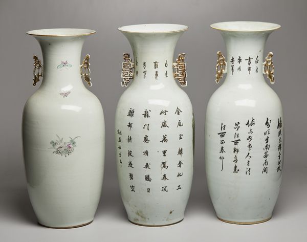 Arte Cinese : Gruppo di cinque vasi a balaustro  Cina, prima met� XX secolo  - Asta Asta 373 | ARTE ORIENTALE E ISLAMICA - ARTE ORIENALE E WUNDERKAMMER Online - Associazione Nazionale - Case d'Asta italiane