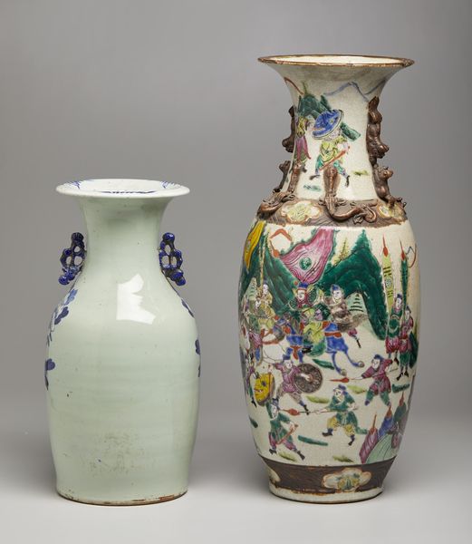 Arte Cinese : Gruppo di cinque vasi a balaustro  Cina, prima met� XX secolo  - Asta Asta 373 | ARTE ORIENTALE E ISLAMICA - ARTE ORIENALE E WUNDERKAMMER Online - Associazione Nazionale - Case d'Asta italiane