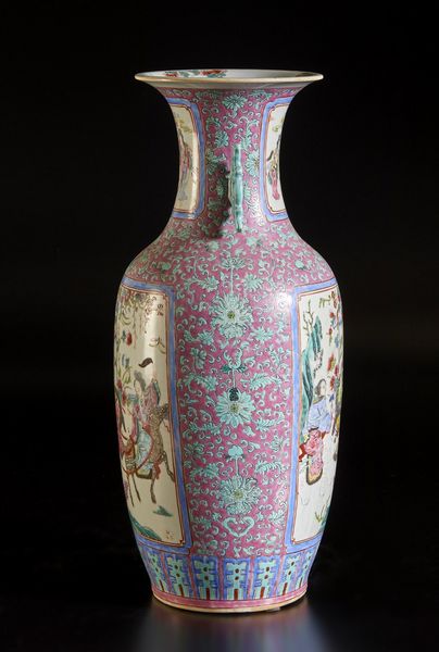 Arte Cinese : Grande vaso famiglia rosa Cina, XX secolo  - Asta Asta 373 | ARTE ORIENTALE E ISLAMICA - ARTE ORIENALE E WUNDERKAMMER Online - Associazione Nazionale - Case d'Asta italiane
