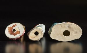 Arte Cinese : Lotto composto da undici figure in porcellana Cina, inizi XX secolo  - Asta Asta 373 | ARTE ORIENTALE E ISLAMICA - ARTE ORIENALE E WUNDERKAMMER Online - Associazione Nazionale - Case d'Asta italiane