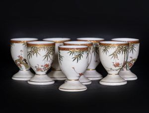 ARTE GIAPPONESE : Lotto composto da accessori per la tavola in porcellana bianca Giappone, XIX secolo  - Asta Asta 373 | ARTE ORIENTALE E ISLAMICA - ARTE ORIENALE E WUNDERKAMMER Online - Associazione Nazionale - Case d'Asta italiane