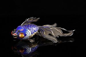 Arte Cinese - Pesce cloisonn� Cina, dinastia Qing, inizio XX secolo