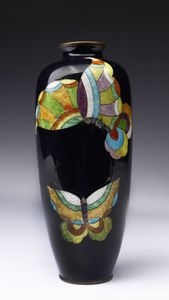 ARTE GIAPPONESE - Vaso cloisonn Giappone, periodo Taisho, XX secolo