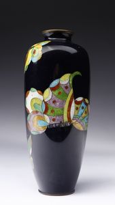 ARTE GIAPPONESE : Vaso cloisonn� Giappone, periodo Taisho, XX secolo  - Asta Asta 373 | ARTE ORIENTALE E ISLAMICA - ARTE ORIENALE E WUNDERKAMMER Online - Associazione Nazionale - Case d'Asta italiane