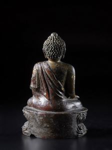 Arte Cinese : Scultura in bronzo raffigurante Ratnasambhava  Cina, dinastia Ming, XVI secolo  - Asta Asta 373 | ARTE ORIENTALE E ISLAMICA - ARTE ORIENALE E WUNDERKAMMER Online - Associazione Nazionale - Case d'Asta italiane