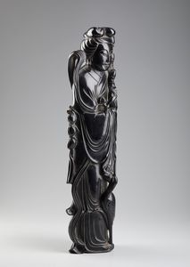 Arte Cinese - Figura femminile stante in resina Cina, XX secolo