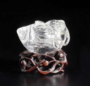 Arte Cinese - Intaglio in quarzo  Cina, XX secolo