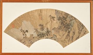 Arte Cinese : Sette ventagli realizzati a stampa entro cornice Cina, XX secolo  - Asta Asta 373 | ARTE ORIENTALE E ISLAMICA - ARTE ORIENALE E WUNDERKAMMER Online - Associazione Nazionale - Case d'Asta italiane