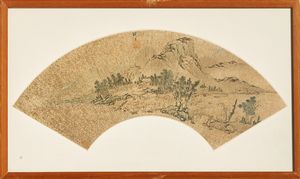 Arte Cinese : Sette ventagli realizzati a stampa entro cornice Cina, XX secolo  - Asta Asta 373 | ARTE ORIENTALE E ISLAMICA - ARTE ORIENALE E WUNDERKAMMER Online - Associazione Nazionale - Case d'Asta italiane