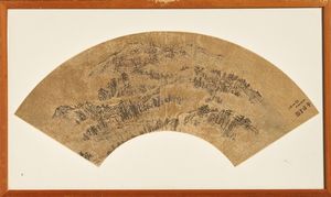 Arte Cinese : Sette ventagli realizzati a stampa entro cornice Cina, XX secolo  - Asta Asta 373 | ARTE ORIENTALE E ISLAMICA - ARTE ORIENALE E WUNDERKAMMER Online - Associazione Nazionale - Case d'Asta italiane