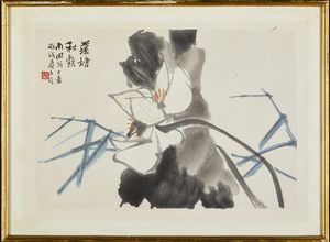 Arte Cinese : Quattro dipinti incorniciati Cina, XIX-inizio XX secolo  - Asta Asta 373 | ARTE ORIENTALE E ISLAMICA - ARTE ORIENALE E WUNDERKAMMER Online - Associazione Nazionale - Case d'Asta italiane