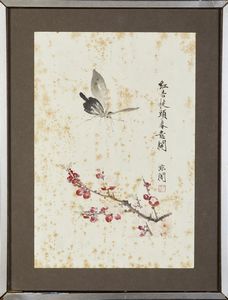 Arte Cinese : Quattro dipinti incorniciati Cina, XIX-inizio XX secolo  - Asta Asta 373 | ARTE ORIENTALE E ISLAMICA - ARTE ORIENALE E WUNDERKAMMER Online - Associazione Nazionale - Case d'Asta italiane