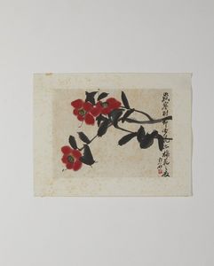 Arte Cinese : Gruppo di quattro dipinti su carta ed una xilografia Cina, XIX secolo  - Asta Asta 373 | ARTE ORIENTALE E ISLAMICA - ARTE ORIENALE E WUNDERKAMMER Online - Associazione Nazionale - Case d'Asta italiane