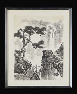 Arte Cinese : Xilografia su carta di riso raffigurante un albero  Cina, XX secolo  - Asta Asta 373 | ARTE ORIENTALE E ISLAMICA - ARTE ORIENALE E WUNDERKAMMER Online - Associazione Nazionale - Case d'Asta italiane