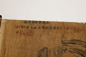 Arte Cinese : Dipinto raffigurante un vecchio eremita Cina, dinastia Qing, secolo XIX  - Asta Asta 373 | ARTE ORIENTALE E ISLAMICA - ARTE ORIENALE E WUNDERKAMMER Online - Associazione Nazionale - Case d'Asta italiane