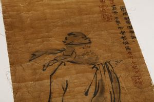 Arte Cinese : Dipinto raffigurante un vecchio eremita Cina, dinastia Qing, secolo XIX  - Asta Asta 373 | ARTE ORIENTALE E ISLAMICA - ARTE ORIENALE E WUNDERKAMMER Online - Associazione Nazionale - Case d'Asta italiane