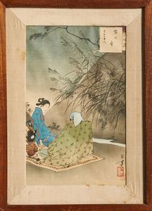 ARTE GIAPPONESE : Gruppo di dodici stampe giapponesi  Giappone, epoca Meiji, XIX secolo  - Asta Asta 373 | ARTE ORIENTALE E ISLAMICA - ARTE ORIENALE E WUNDERKAMMER Online - Associazione Nazionale - Case d'Asta italiane