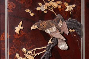 ARTE GIAPPONESE : Lotto di due schermi tipo Shibayama  Giappone, XX secolo  - Asta Asta 373 | ARTE ORIENTALE E ISLAMICA - ARTE ORIENALE E WUNDERKAMMER Online - Associazione Nazionale - Case d'Asta italiane