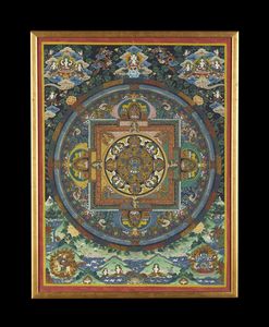 Arte Himalayana : Due Thangka  buddiste  Nepal, XX secolo  - Asta Asta 373 | ARTE ORIENTALE E ISLAMICA - ARTE ORIENALE E WUNDERKAMMER Online - Associazione Nazionale - Case d'Asta italiane